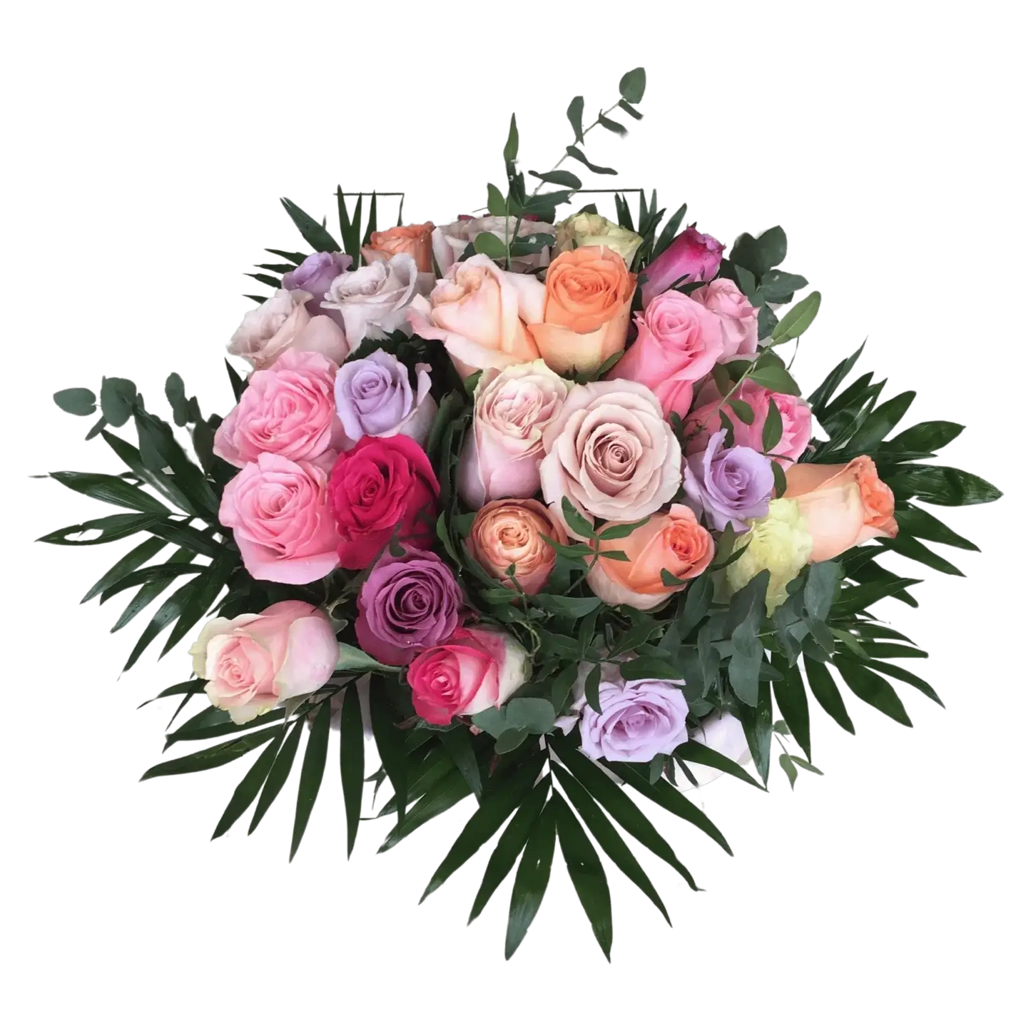 Bouquet Camaïeu rose-mauve, Halle Brauhauban Tarbes 65 Hautes-Pyrénées